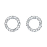 Brinco de Prata Elise Com Zircônias