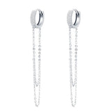 Brinco em Prata Mauve Com Zircônia