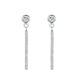 Brinco em Prata Merle Com Zircônia