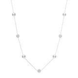 Colar de Prata Maeva Com Pérolas e Zircônias