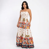 Vestido Florido Longo Leticia