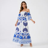 Vestido Longo Estampado Chic Rio