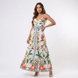 Vestido Longo Estampado Nelle