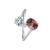 Anel de Prata Fashion Com Zircônia