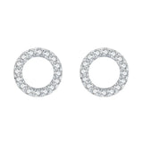 Brinco de Prata Elise Com Zircônias