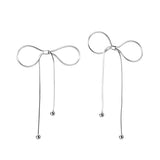Brinco em Prata Bowknot
