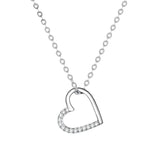 Colar de Prata Love Com Zircônias