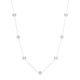 Colar de Prata Maeva Com Pérolas e Zircônias