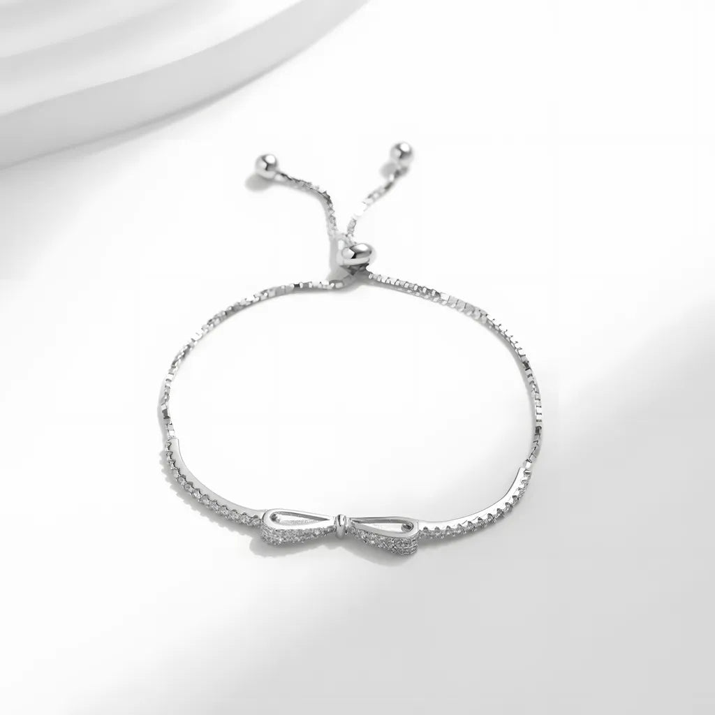 pulseira-de-prata-bowknot-com-zirconia-foto-de-cima