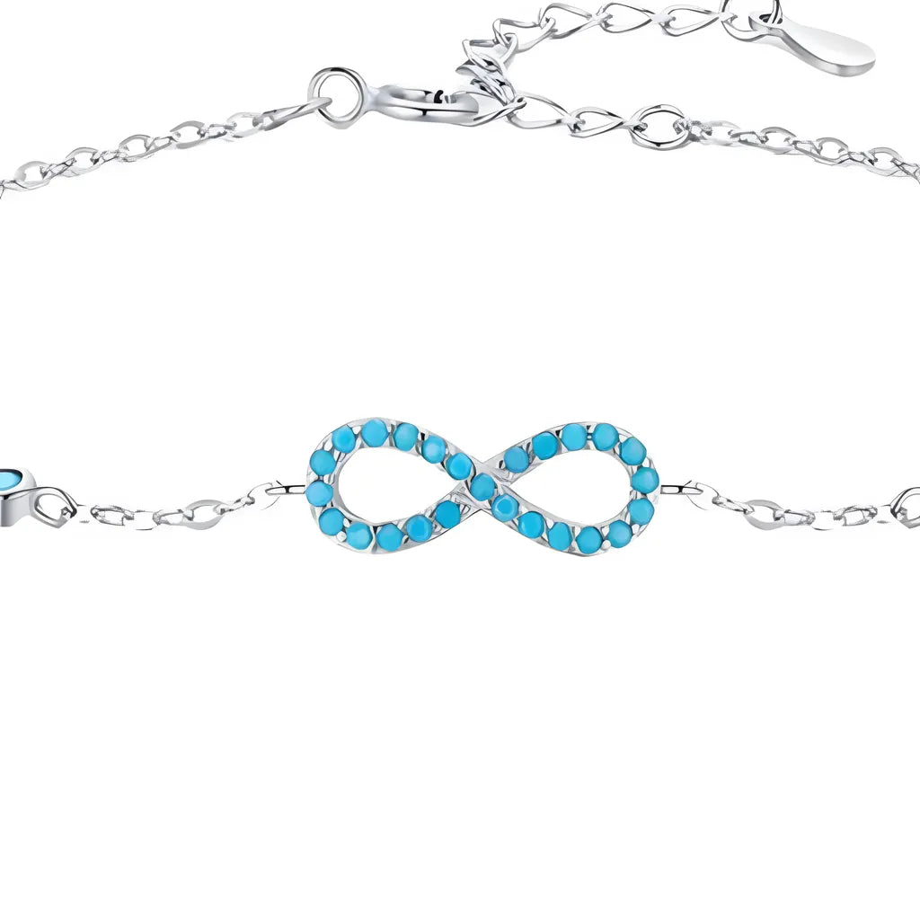 pulseira-de-prata-infinity-com-turquesa-detalhes-da-turquesa