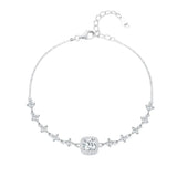 Pulseira de Prata Luxury Com Moissanites