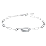 Pulseira de Prata Maelys Com Zircônias