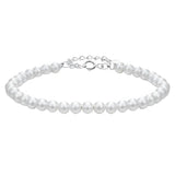 Pulseira de Prata Pearl Com Perólas