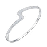 Pulseira de Prata Ray Com Zircônias