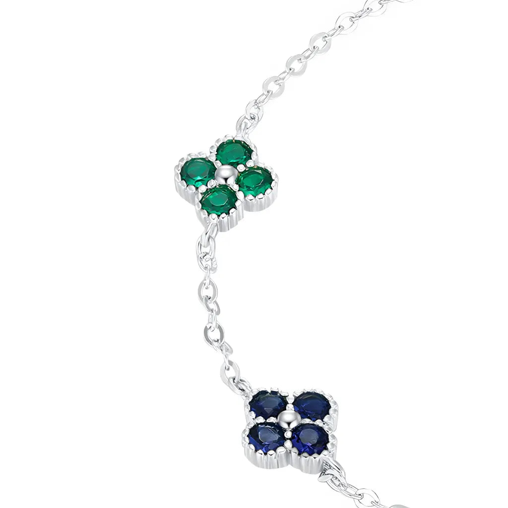 pulseira-de-prata-trevo-com-zirconia-colorida-foto-detalhes-da-zirconia