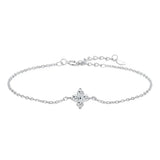 Pulseira de Prata Veneza Com Zircônia