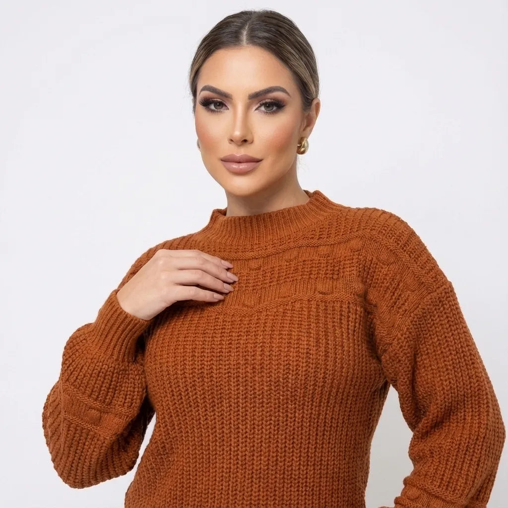 sueter-feminino-em-trico-com-manga-bufante-eliz-frente-perto