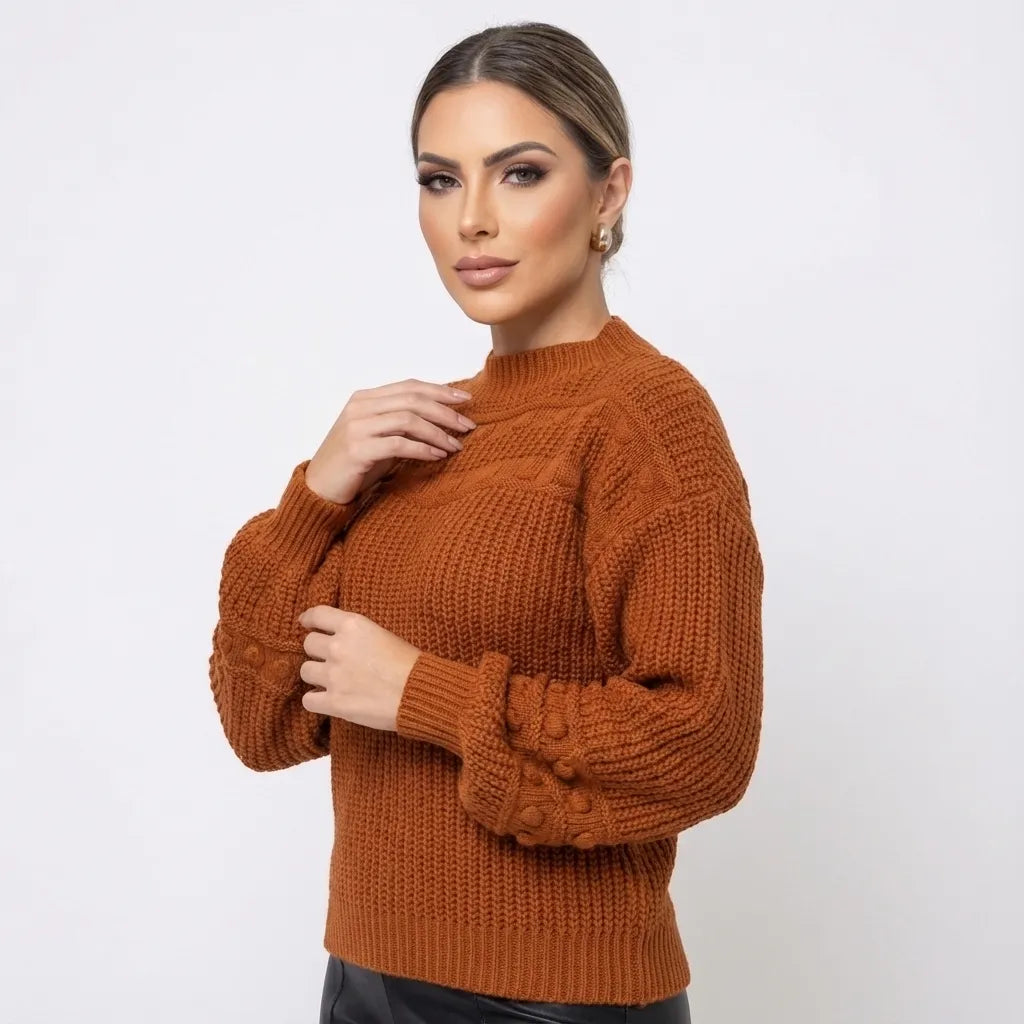 sueter-feminino-em-trico-com-manga-bufante-eliz-lado-perto