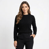 Suéter Feminino em Tricô Trança Anne