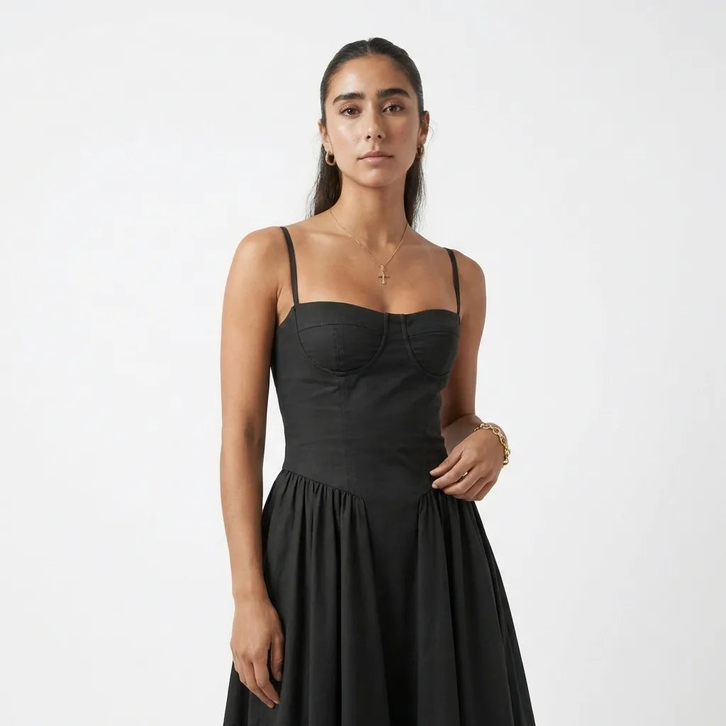 vestido-corset-midi-arielle-frente-perto