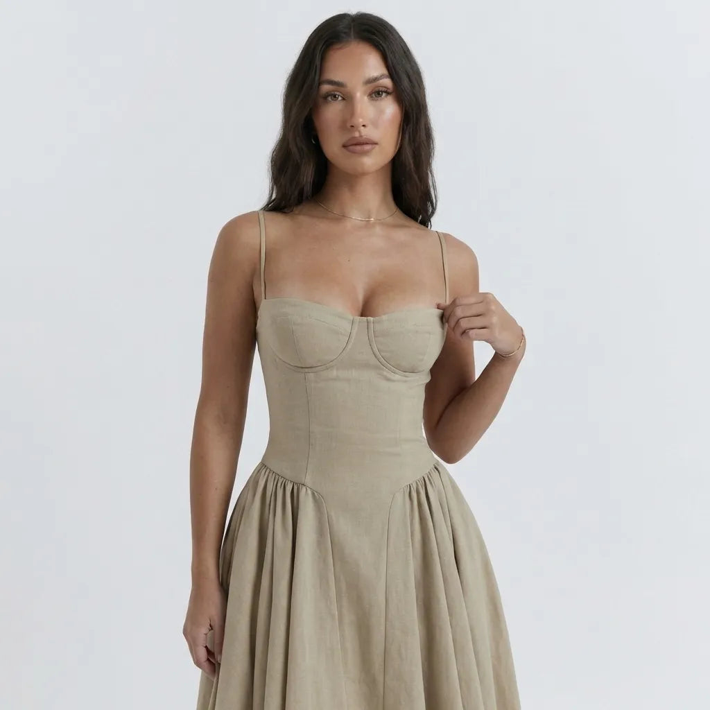 vestido-corset-midi-elise-frente-perto