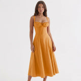 Vestido Corset Midi Sol