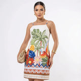 Vestido Curto Estampado Audrey