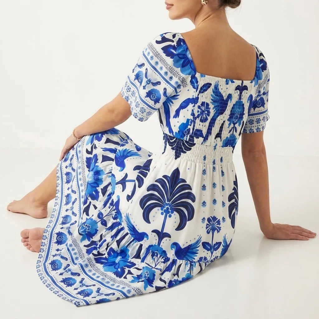 vestido-curto-estampado-chic-sentado