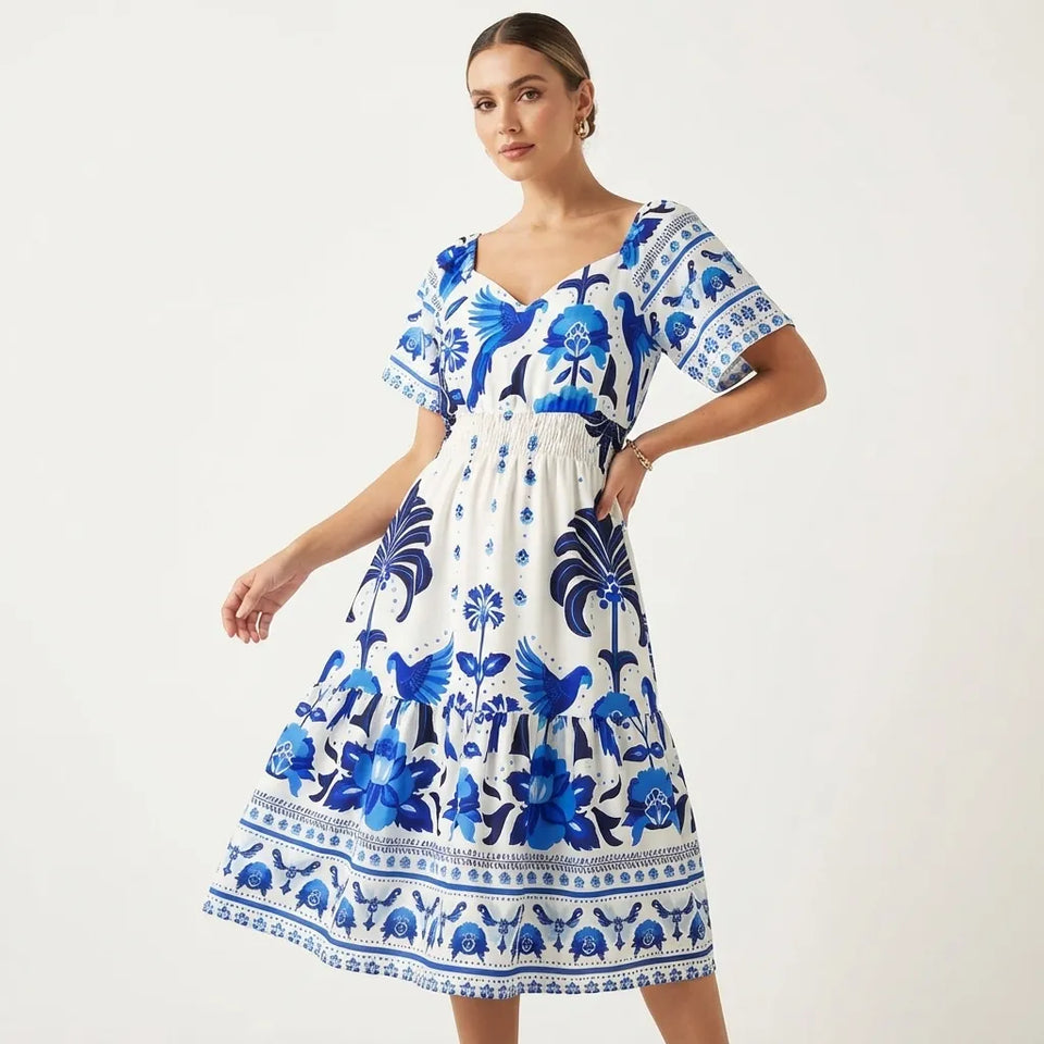 vestido-curto-estampado-chic-frente