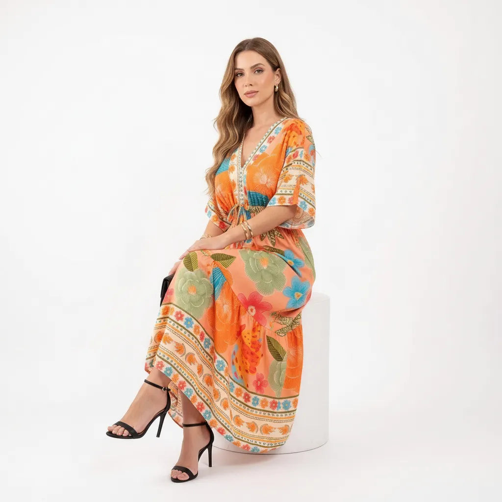 vestido-floral-longo-manuele-sentado