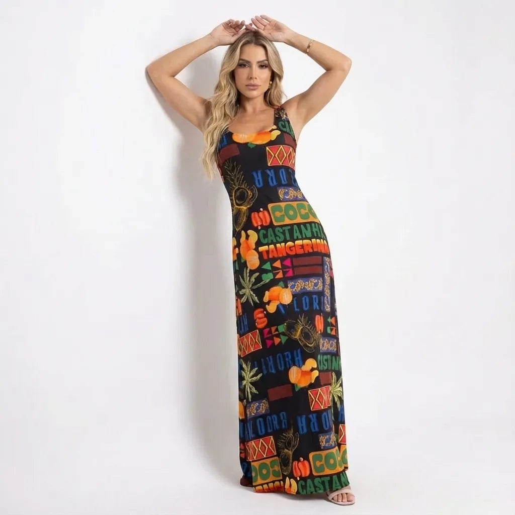 vestido-longo-estampado-castanha-frente-pose