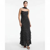 Vestido Longo Poá Lair