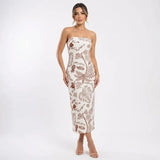 Vestido Midi Estampado Tucano