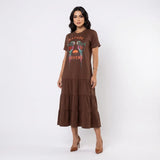 Vestido Midi Liso Alise