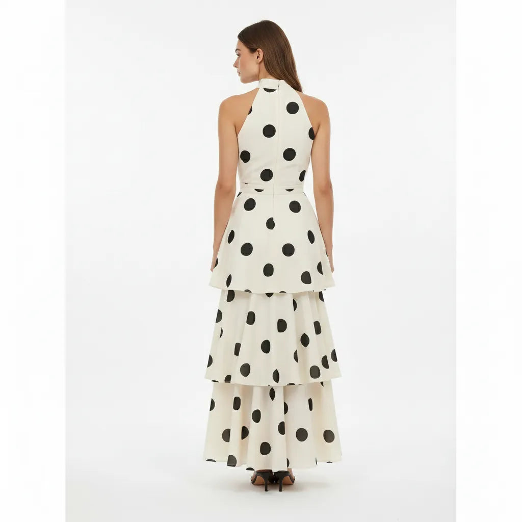 Vestido Midi Poá Leticia