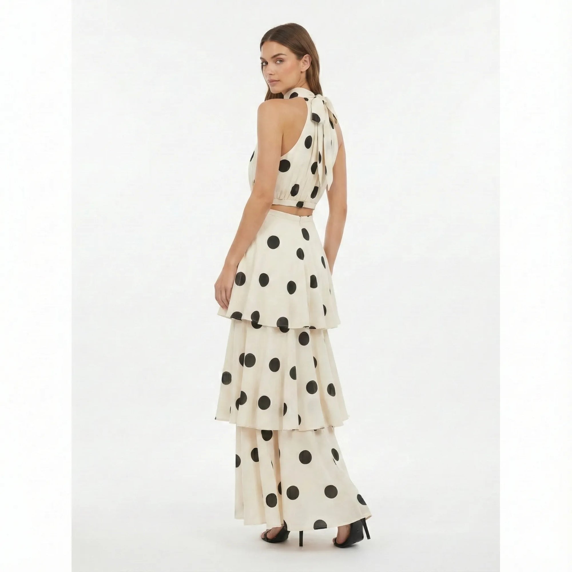 Vestido Midi Poá Leticia