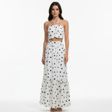 Vestido Tomara Que Caia Midi Poá Leia